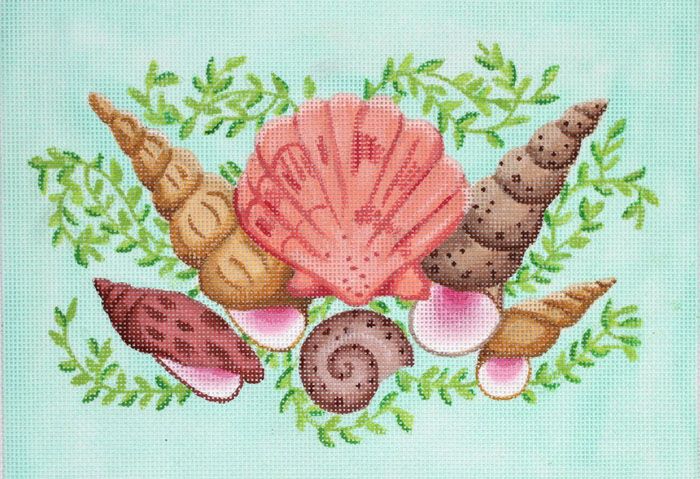 CLUTCH-MIXED SHELLS RECTANGLE