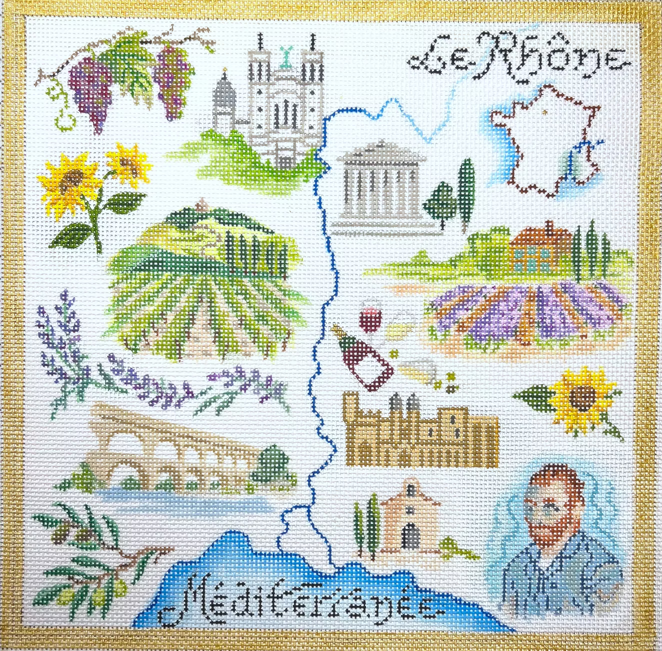 LE RHONE COLLAGE