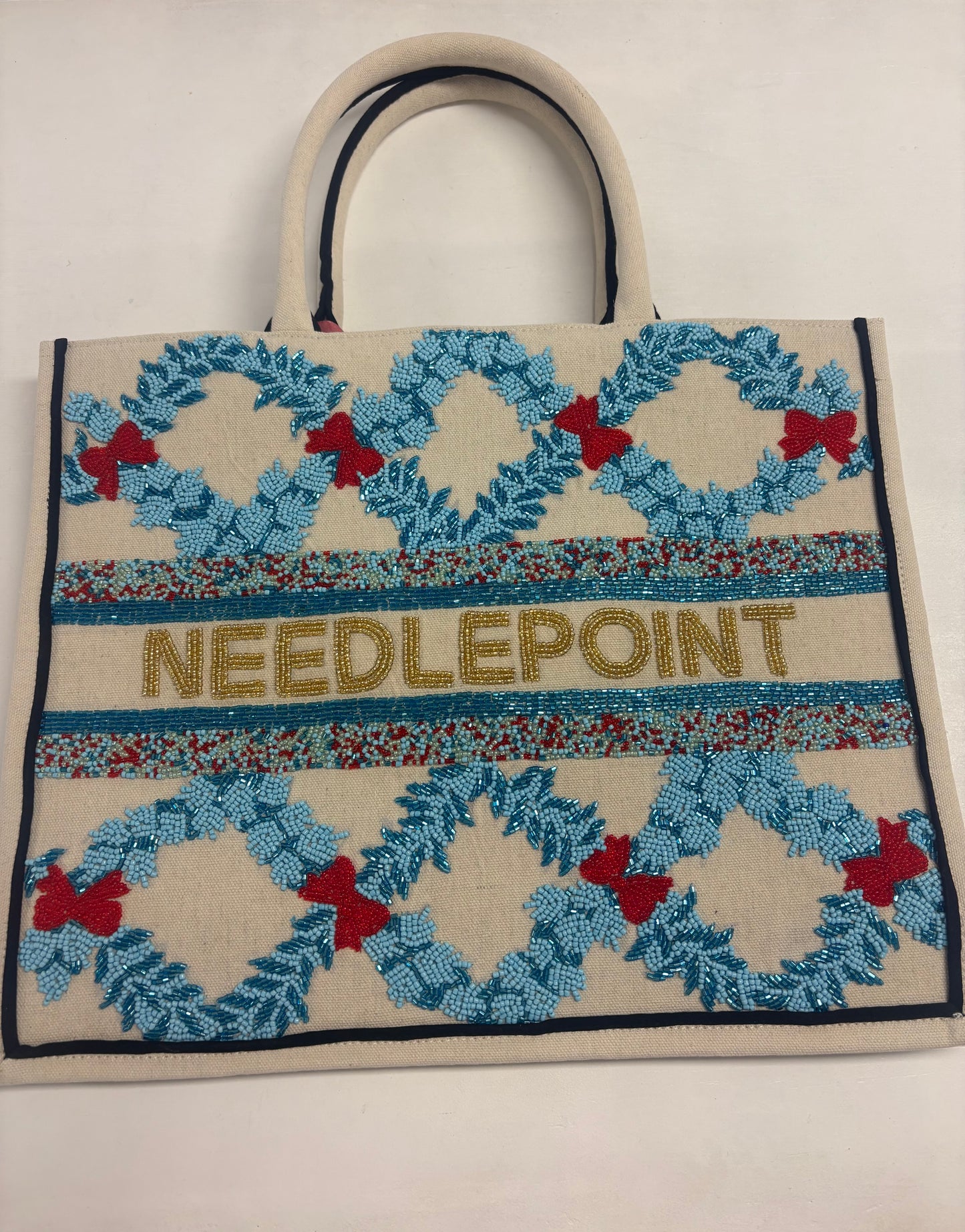 Beaded Needlepoint Bag