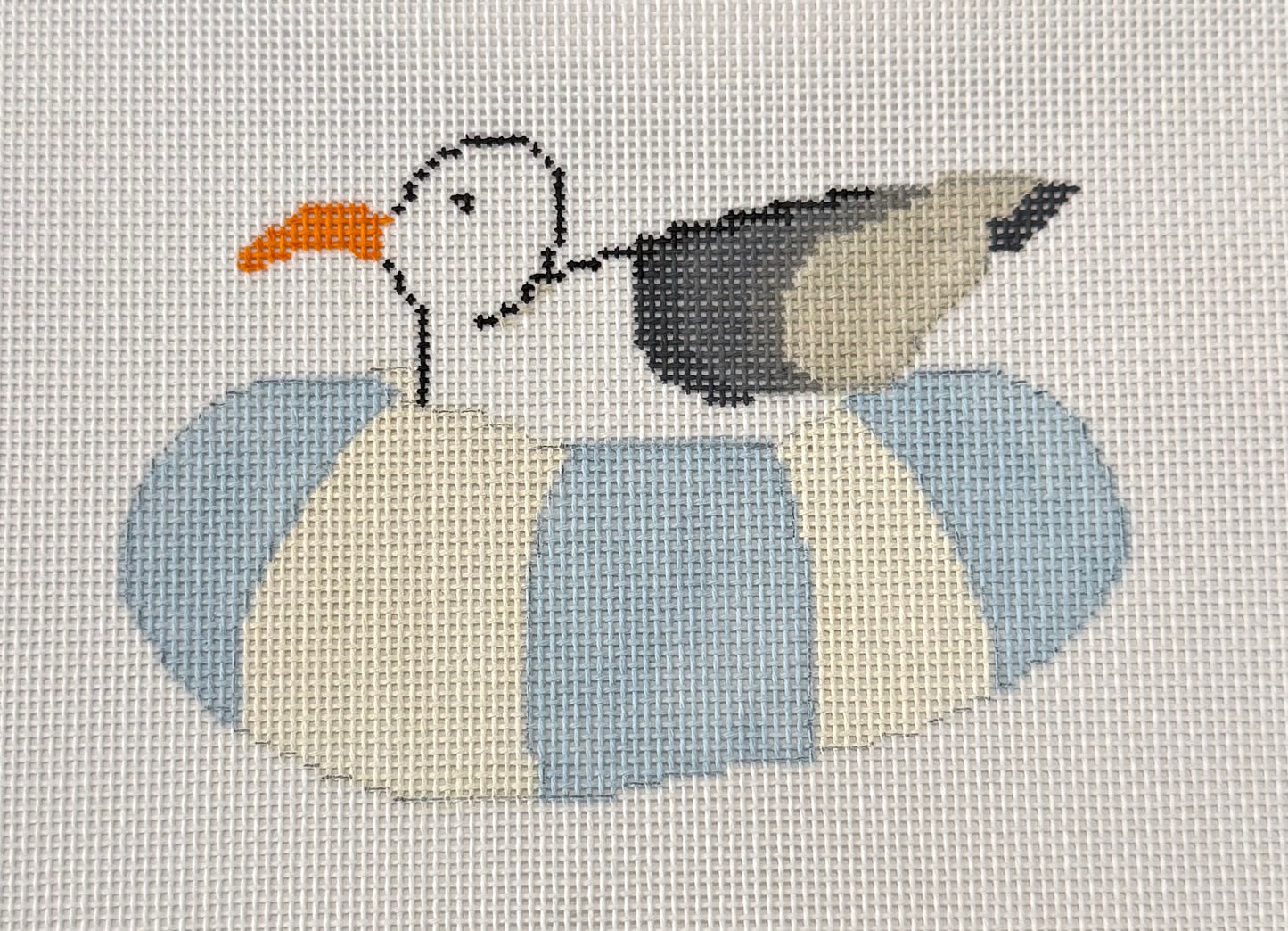 Seagull on Inner Tube