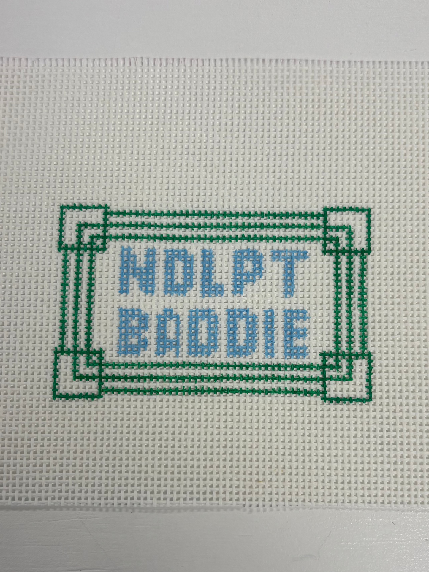 Blue/Green Needlepoint Baddie