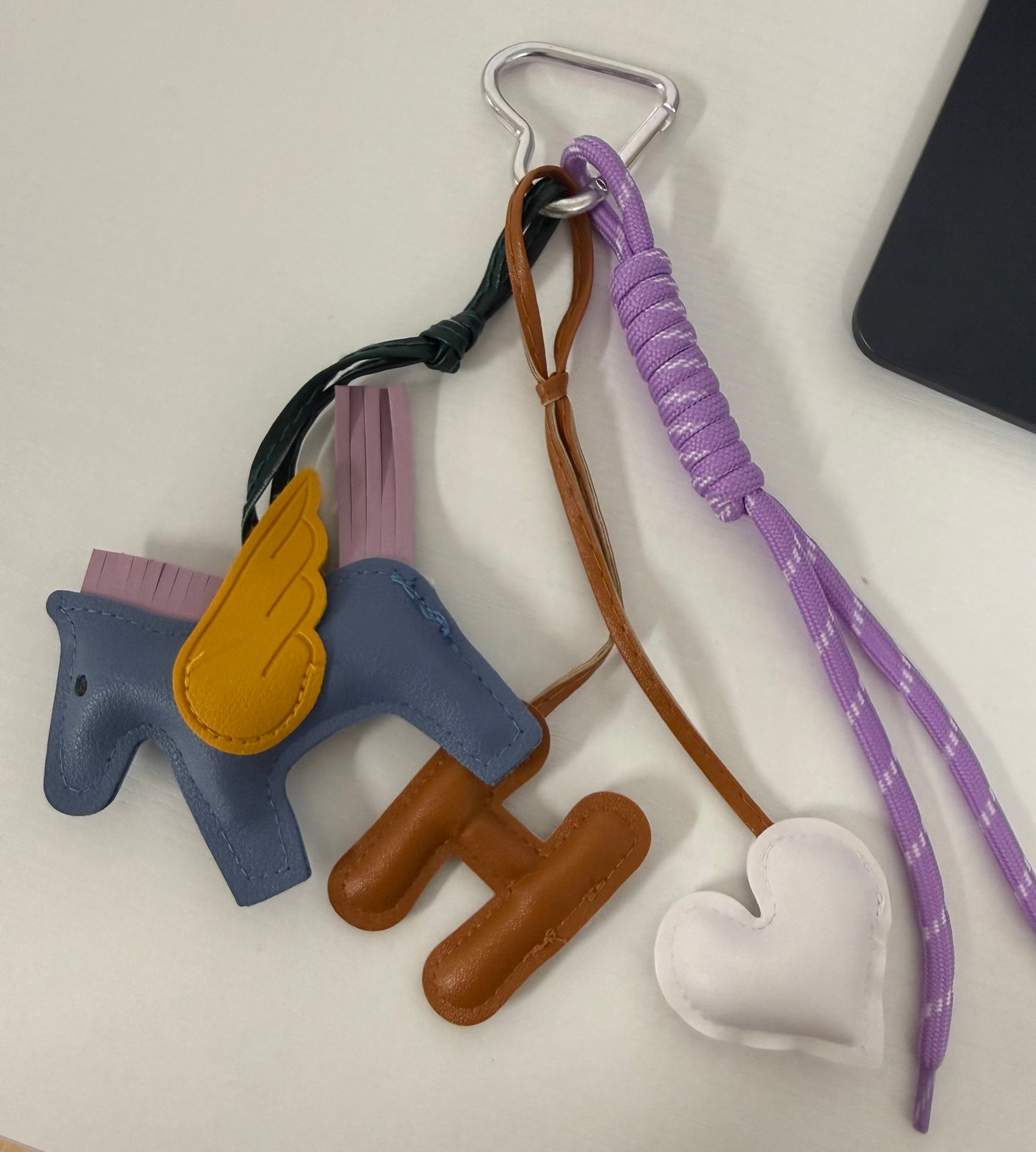 Leather Pegasus Charm
