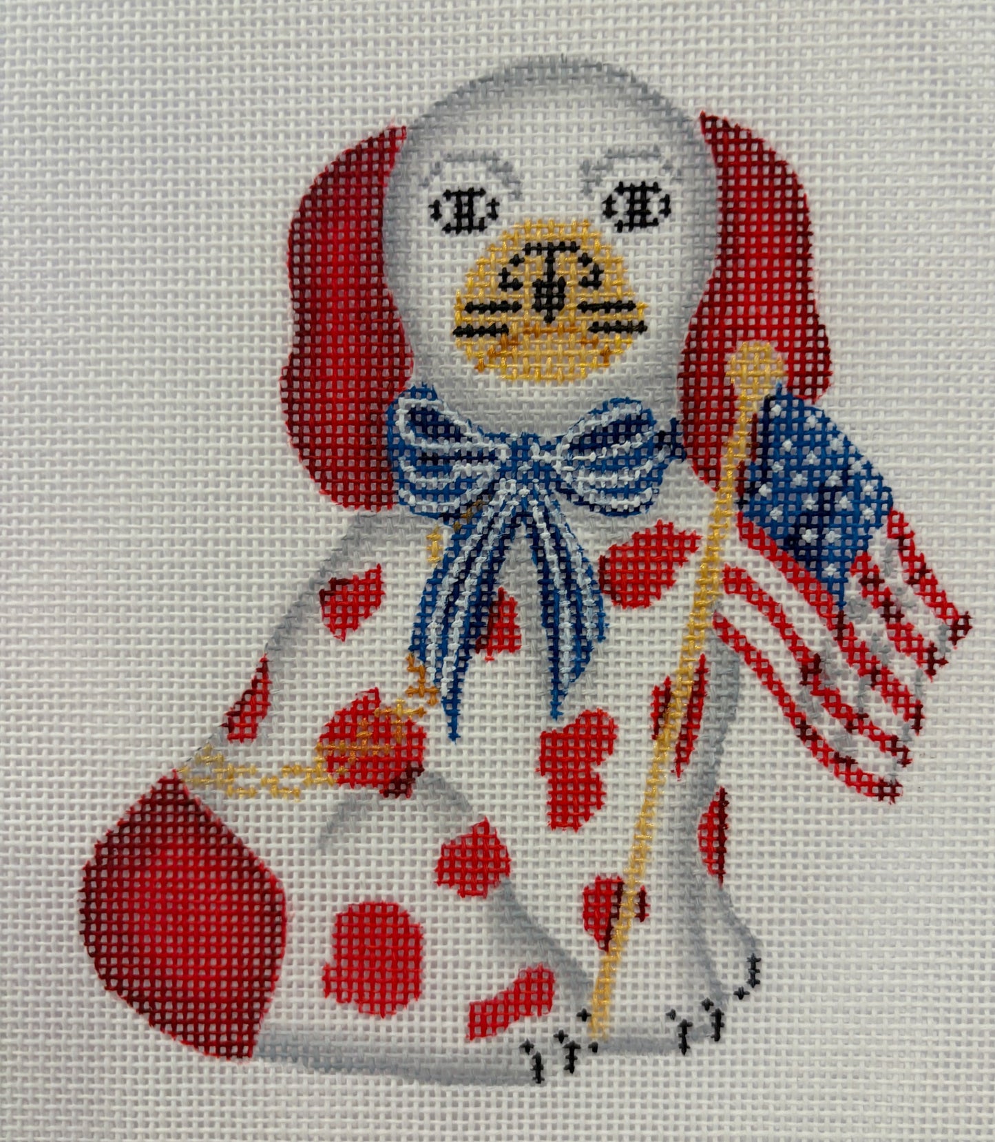 American Flag Staffordshire Dog
