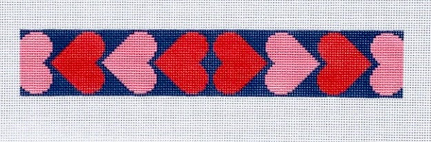 Red & Pink Hearts Key Fob