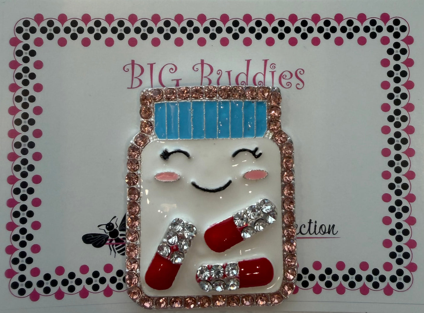 Pill Bottle Needle Minder