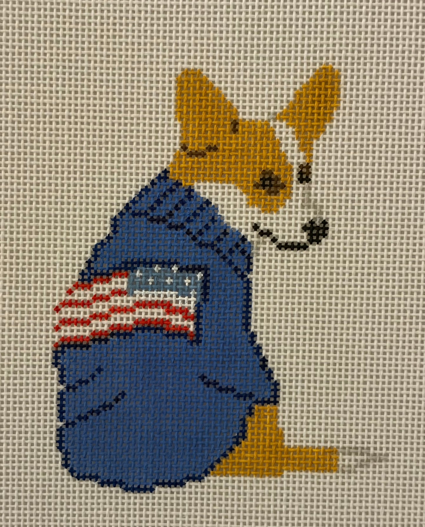 Corgi w/ Flag Sweater