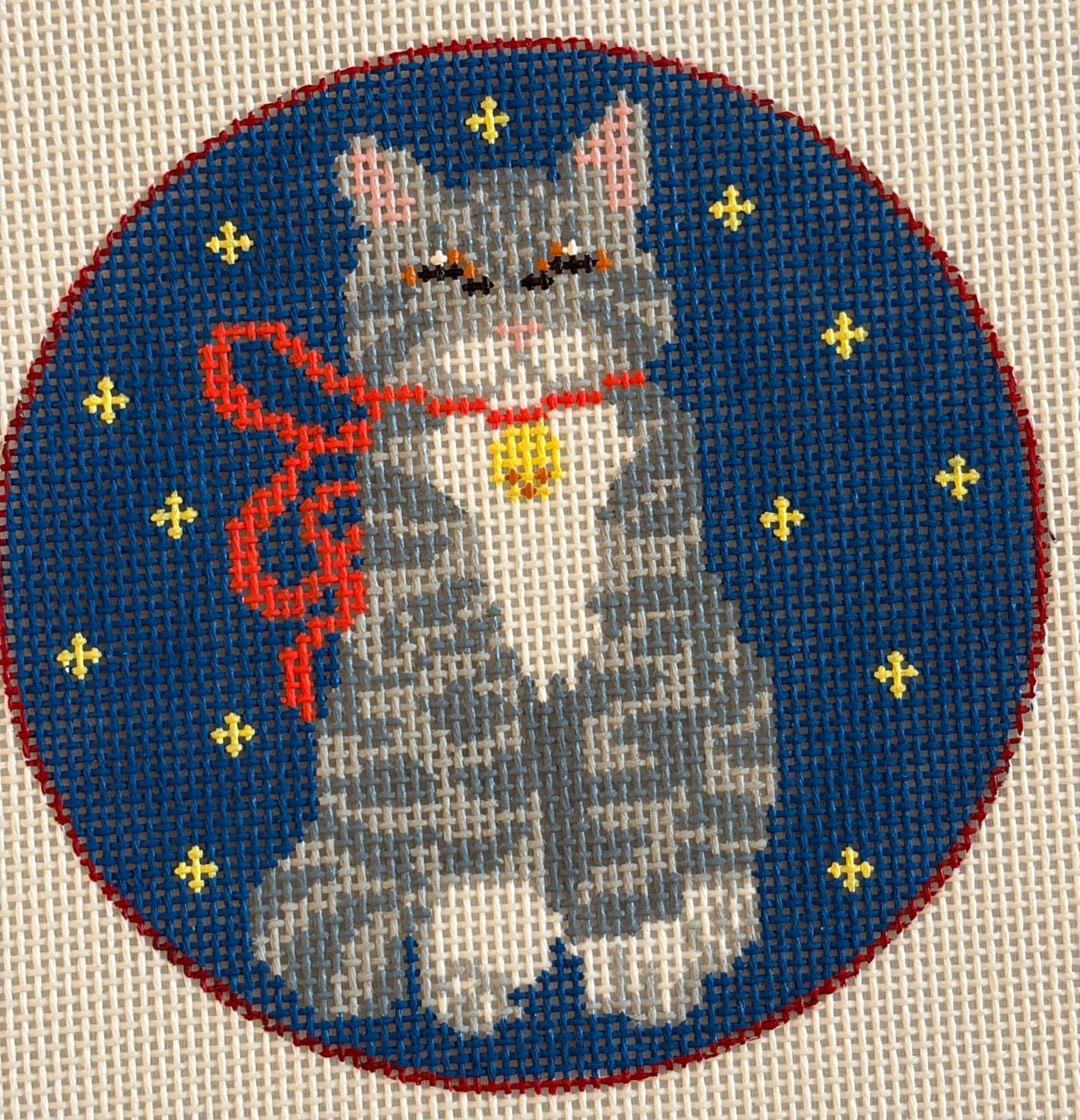 Cat w/ Red Bow