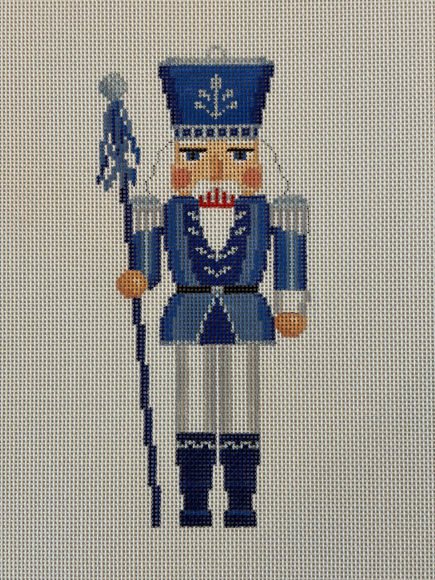 Nutcracker, Blue, White, & Silver Guard