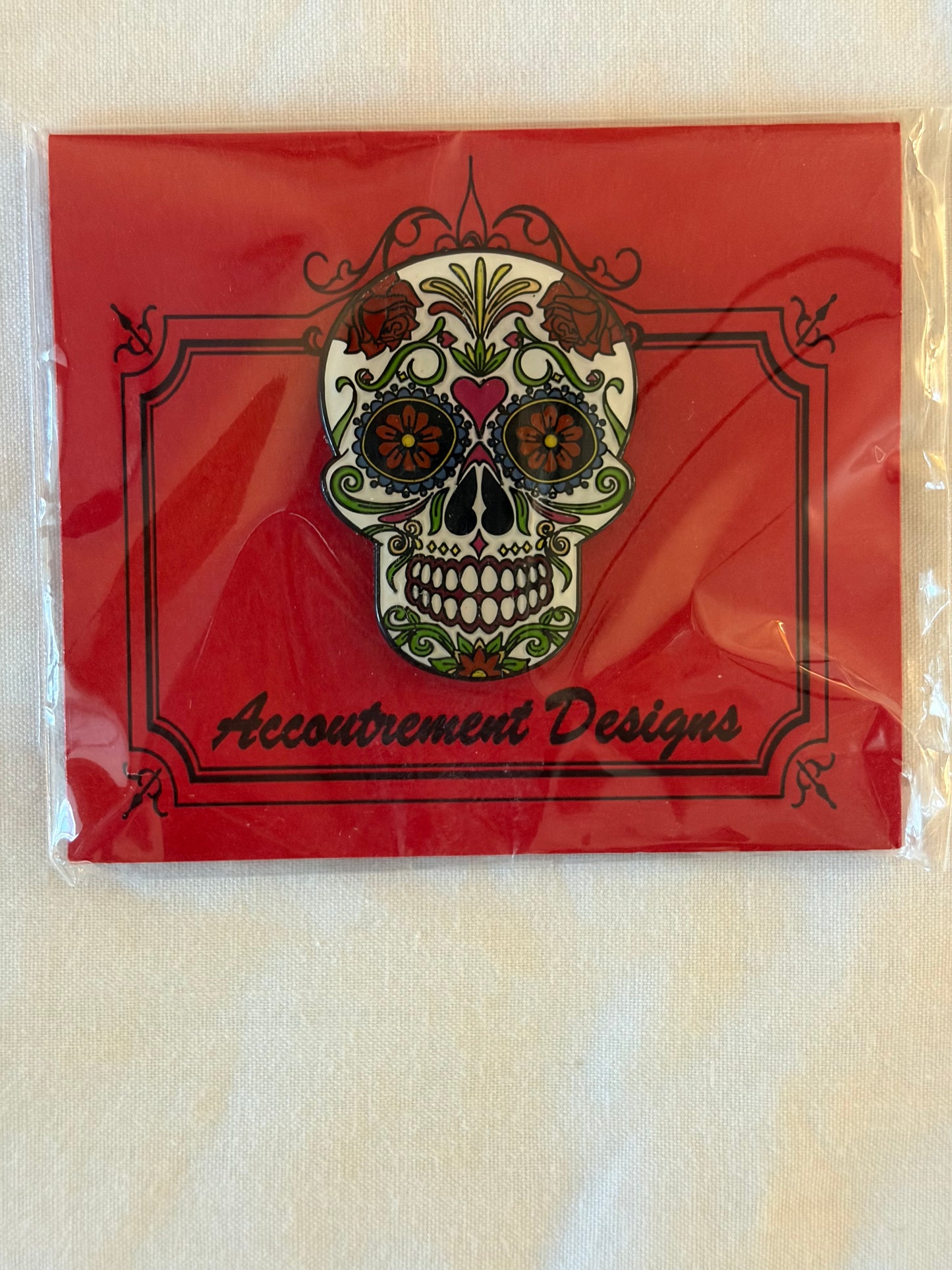 Day of the Dead Skull Needle Minder