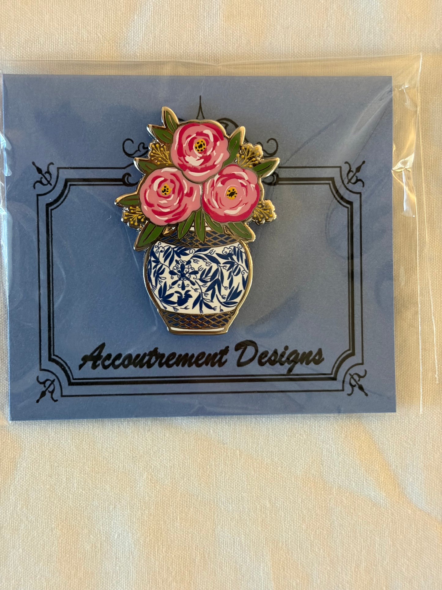 Pink Flowers Needle Minder