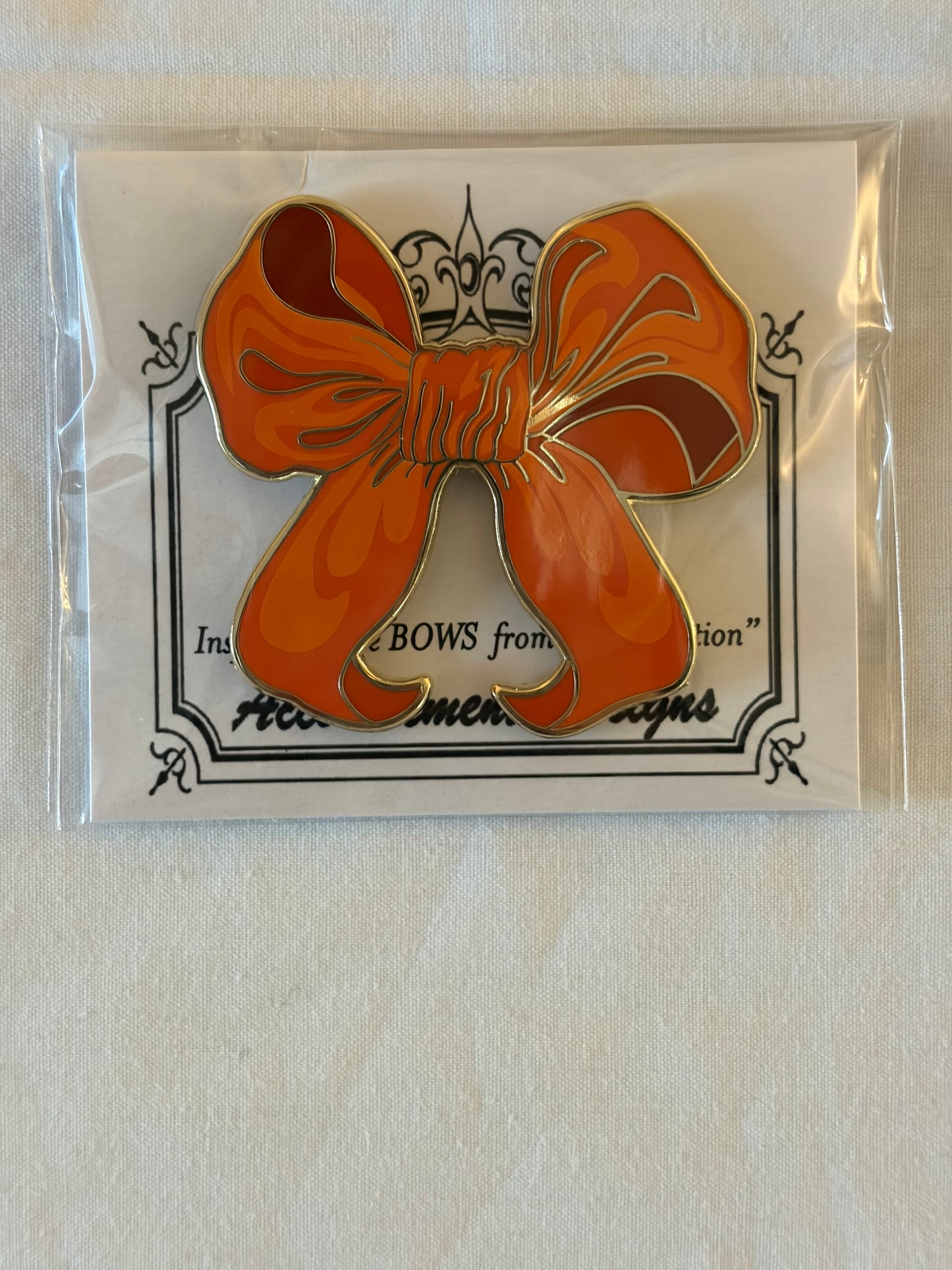 Orange Bow Needle Minder