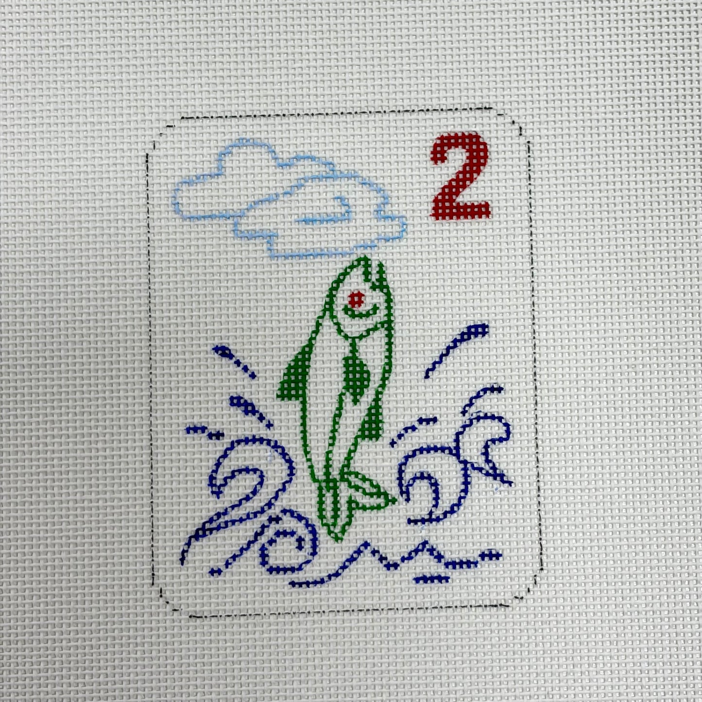 MAHJONG TILE #2 FISH