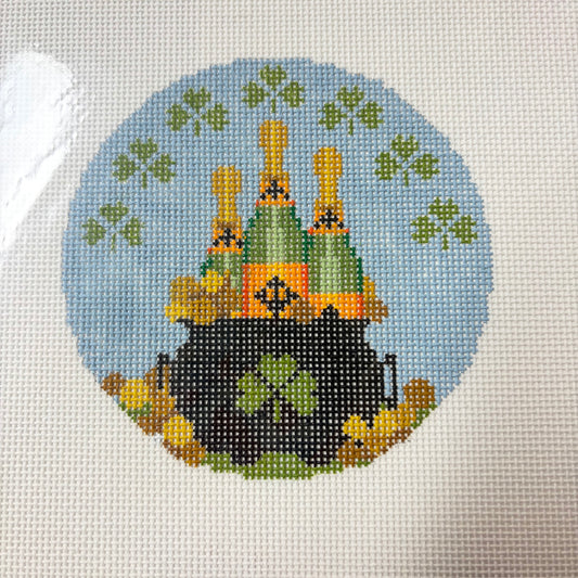 A Year of Champagne Round w/ Stitch Guide