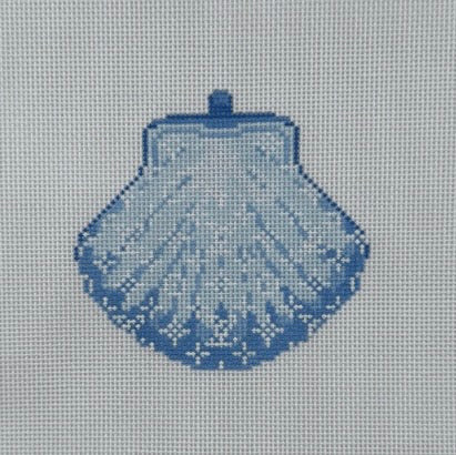 Denim Scallop Shell Bag