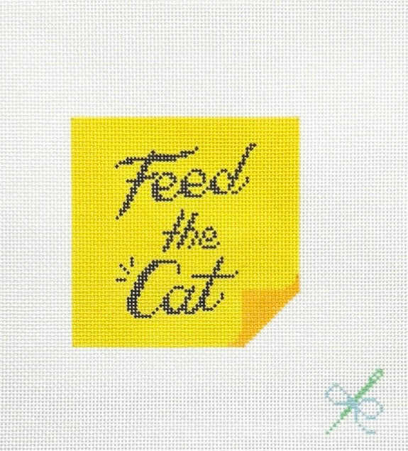 Feed the Cat Post-It Note
