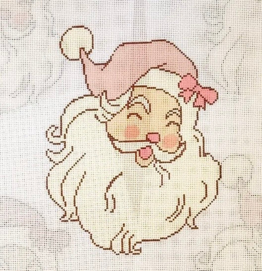 Pink Bow Santa