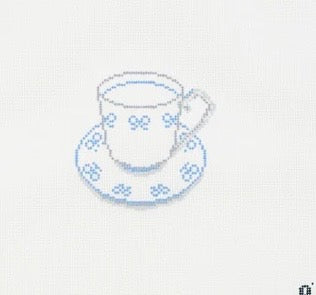 Blue Bow Teaccup