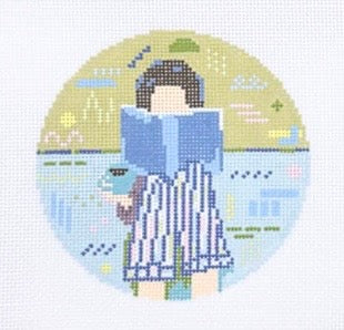 Reading Girl Round