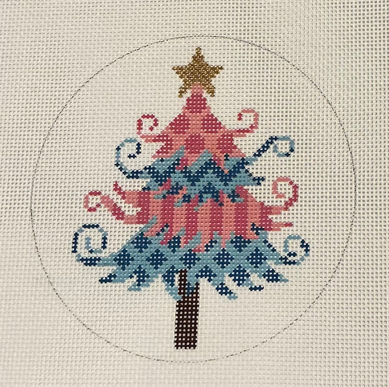 Pink and Blue Christmas Tree