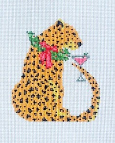 Christmas Leopard with Cosmo