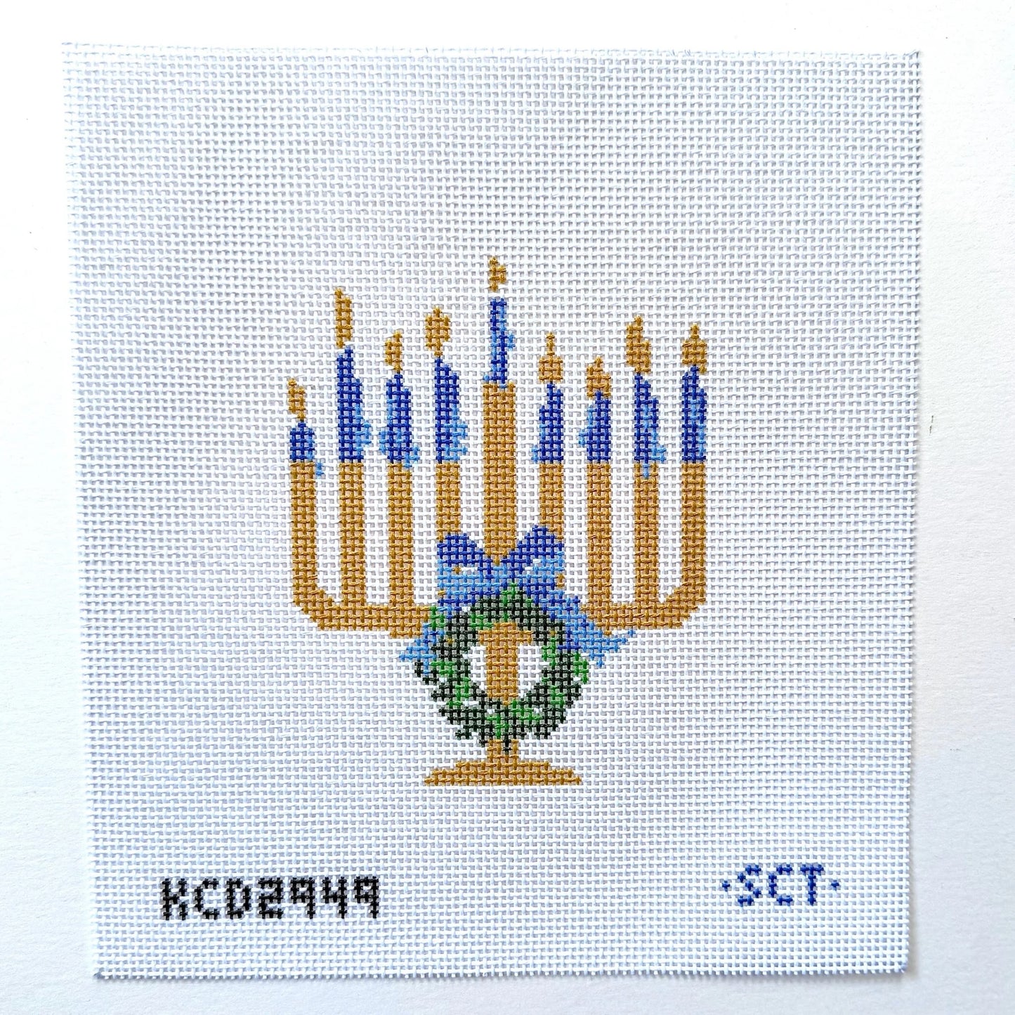 Chrismukkah Menorah Printed Canvas