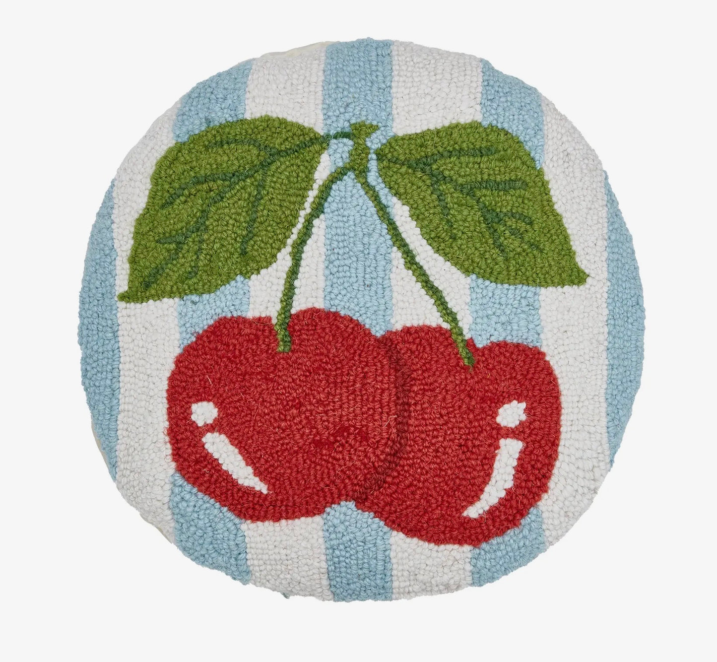 Striped Cherry Pillow