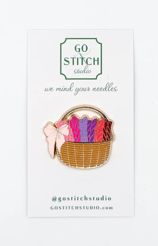 Needlepoint Basket Needle Minder