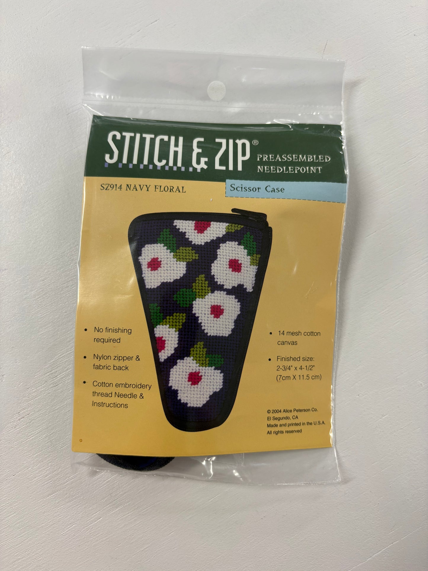 Stitch & Zip- Scissor Case Navy Floral