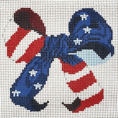 Red White Blue Bow