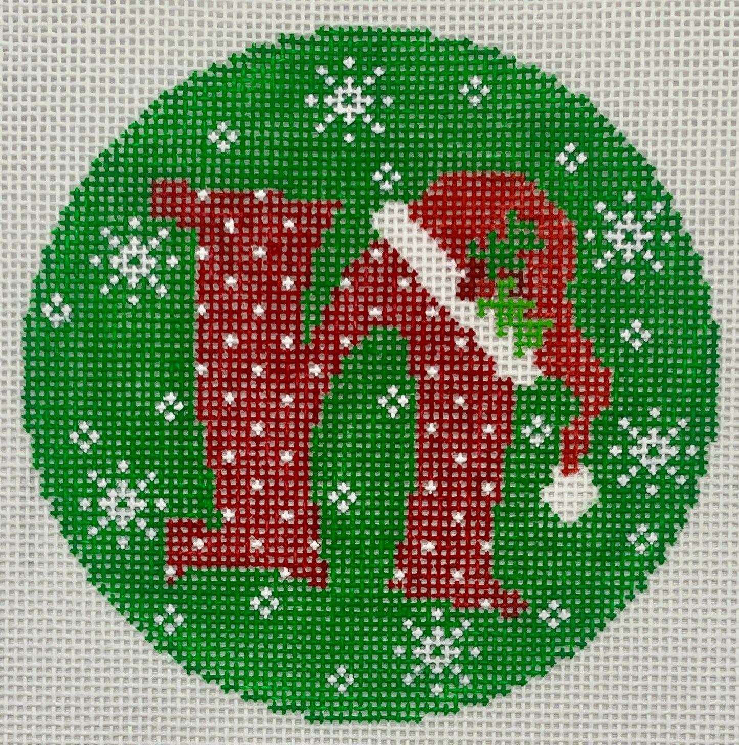 N Santa Hat Ornament