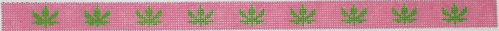 Pink w/ Weed Leaves Sunglass strap