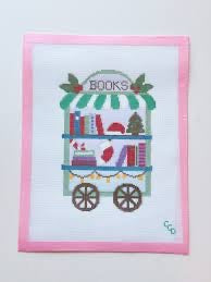 Christmas Book Trolley Cart