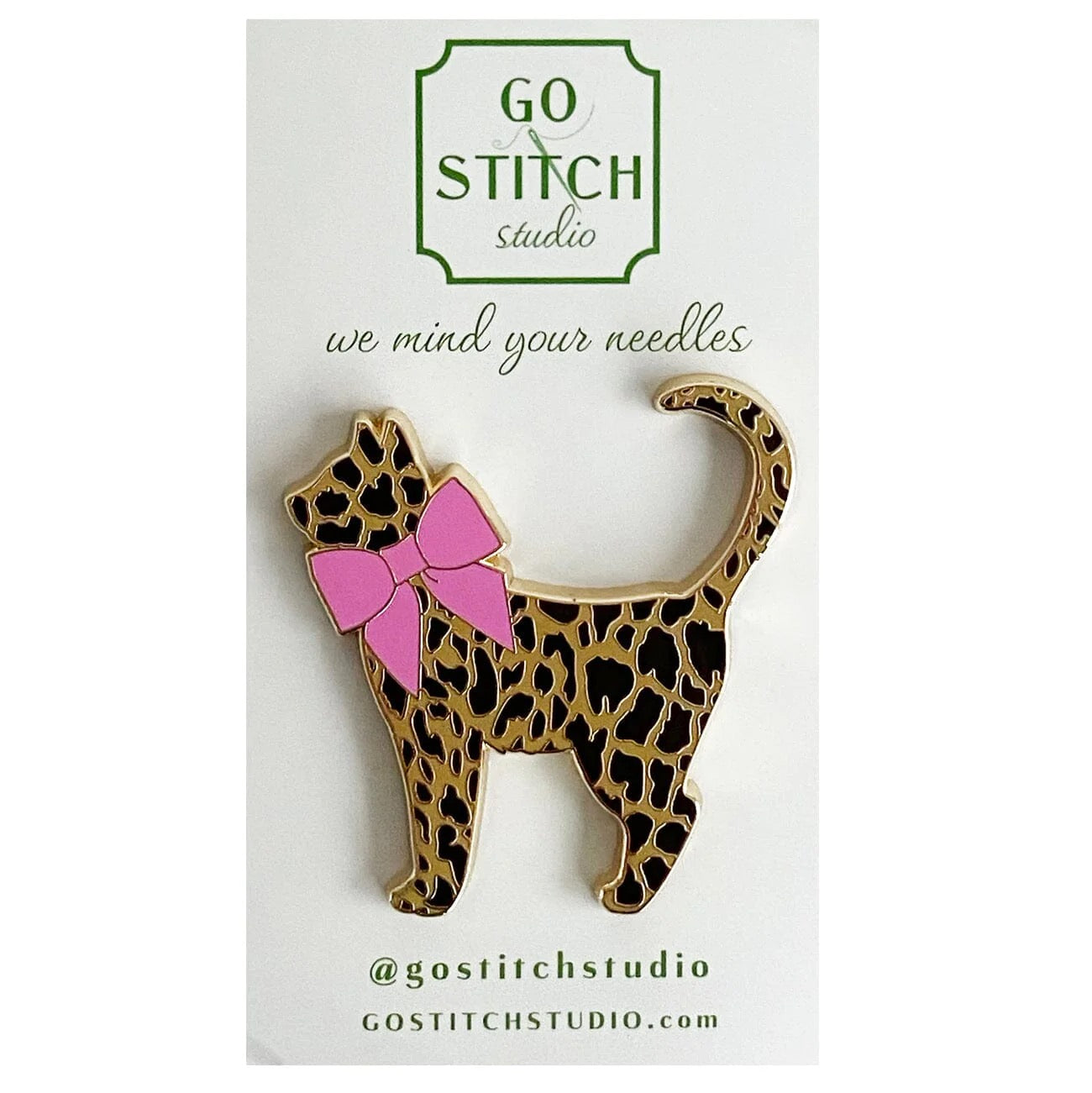 Leopard Kitty Needle Minder