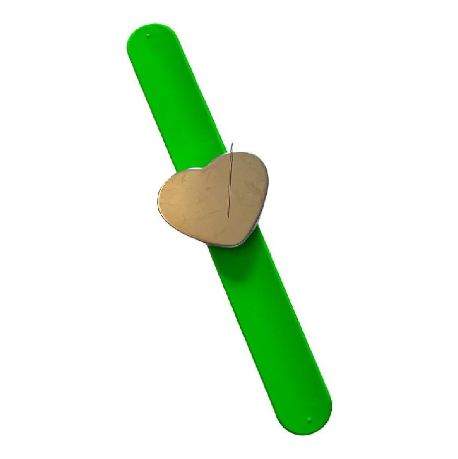 Heart Pin Magnet Bracelet (Green)