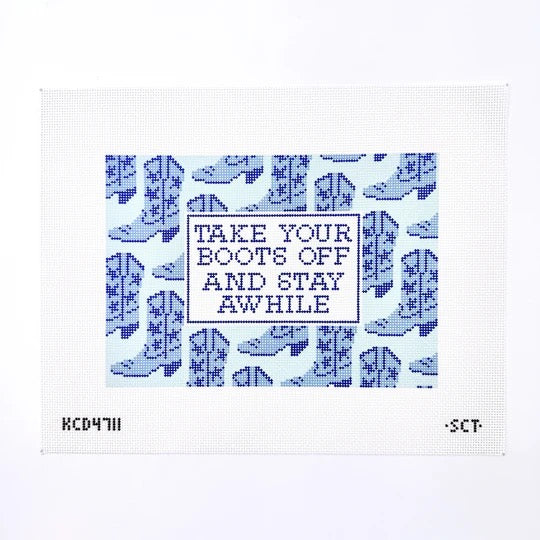 Take Your Boots Off Printed
