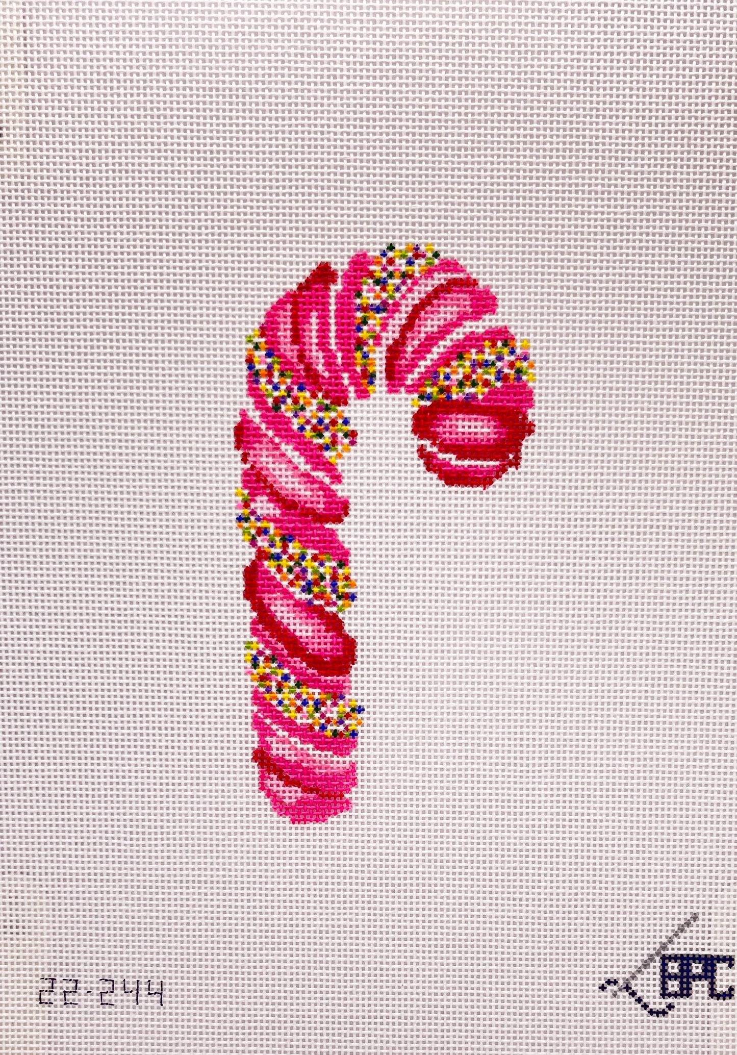 Sprinkle Candy Cane - Pink