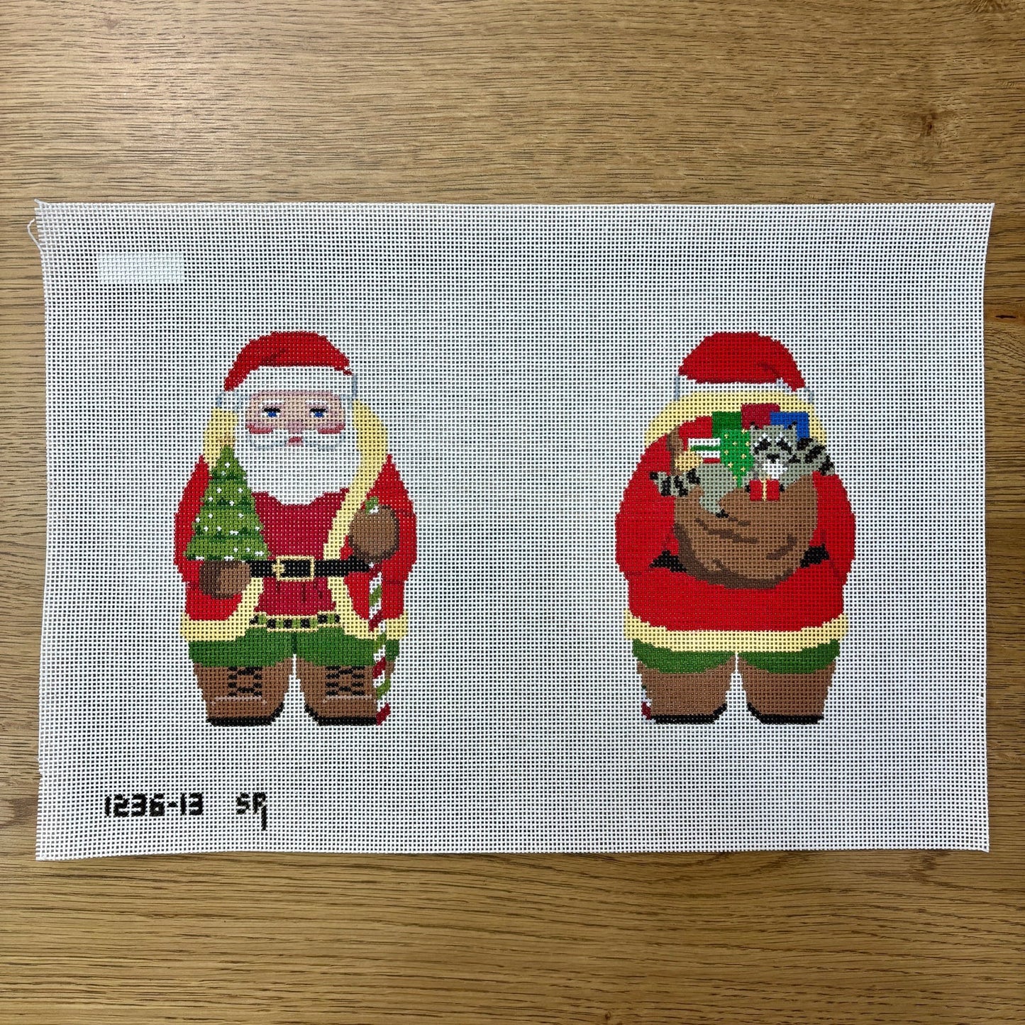 Woodman Santa Two Sided canvas
