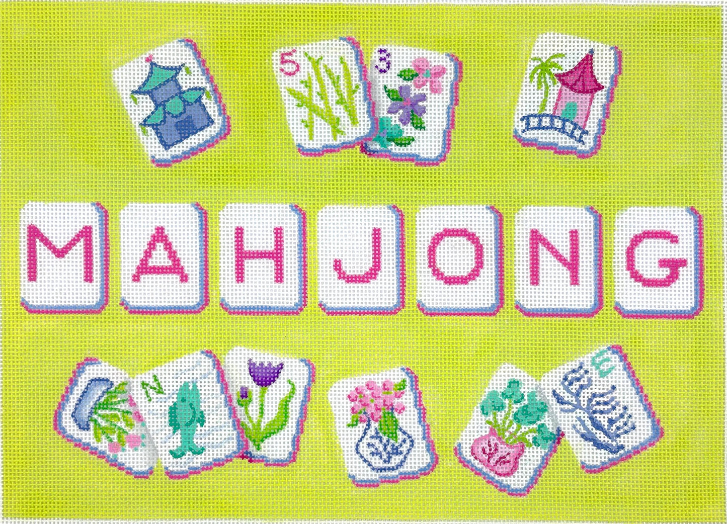 Mahjong Tile Bag - Chinoiserie