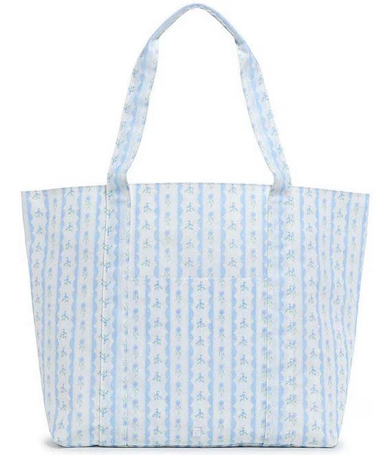Jumbo Totoe- Ribbon Floral Blue