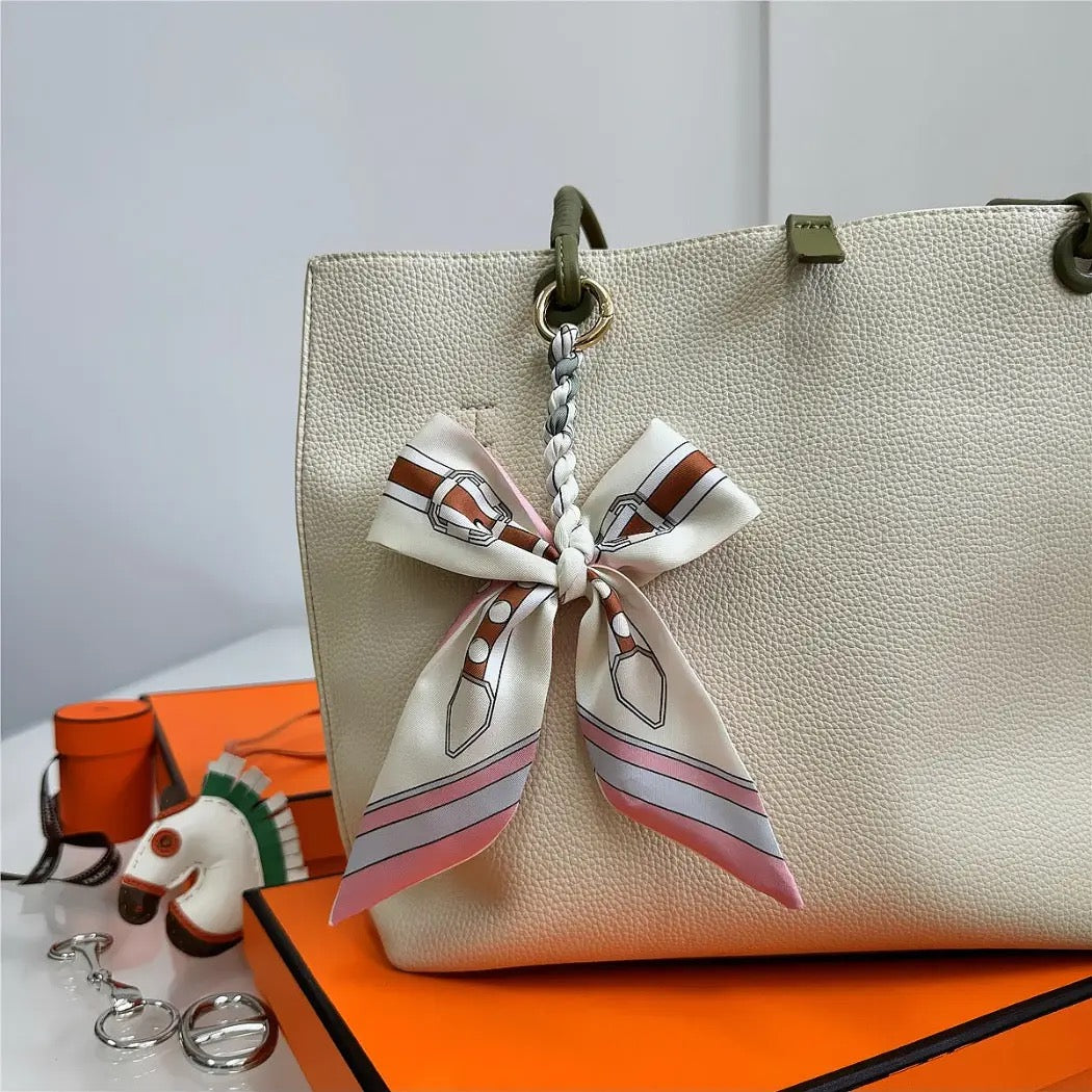 Elegant Bow Bag Charm