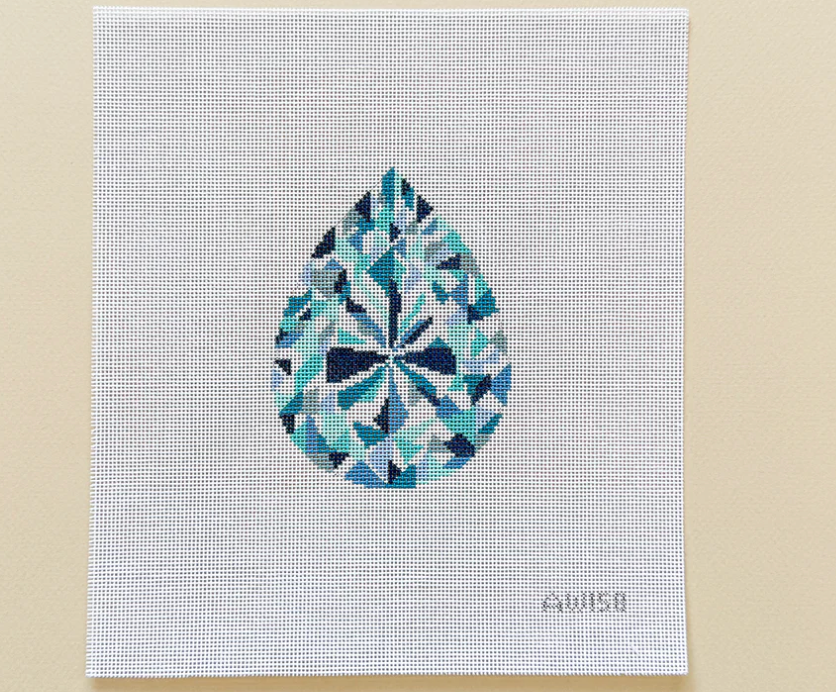 Pear Cut Diamond Canvas