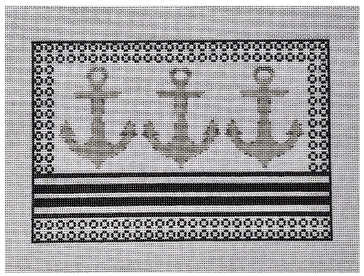 Three Silver Anchors