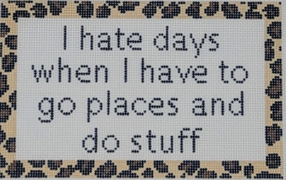 I hate days… Leopard trim