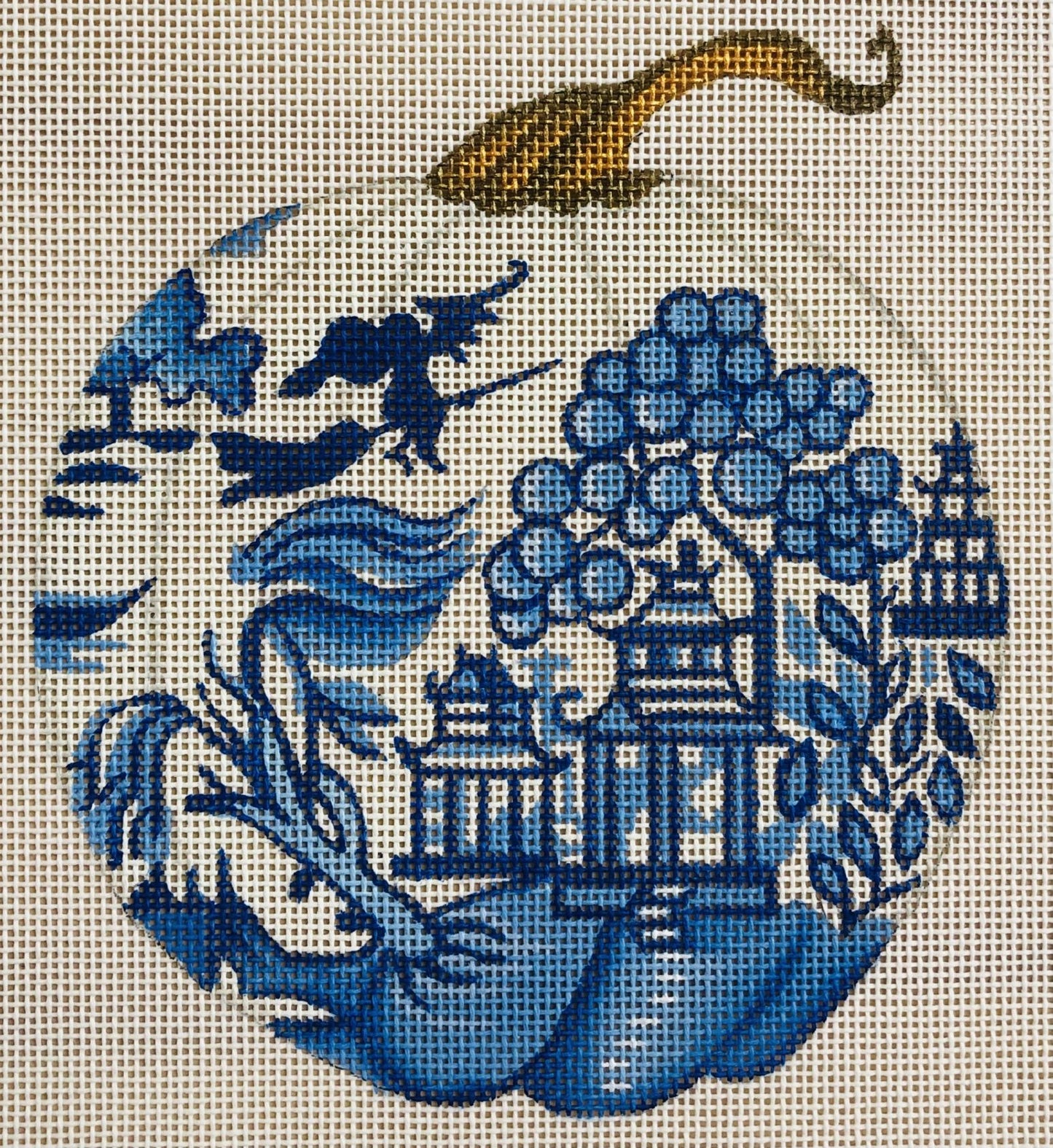 Blue/White Pumpkin