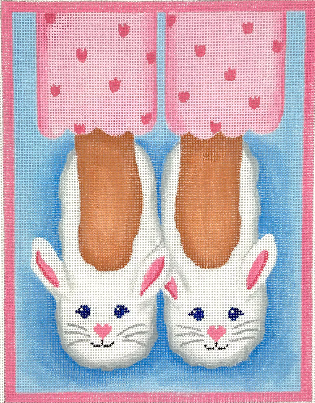HERE'S LOOKING AT SHOE- BUNNY SLIPPERS & PINK PJS