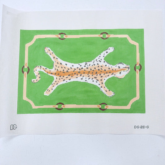 Leopard Clutch on Green