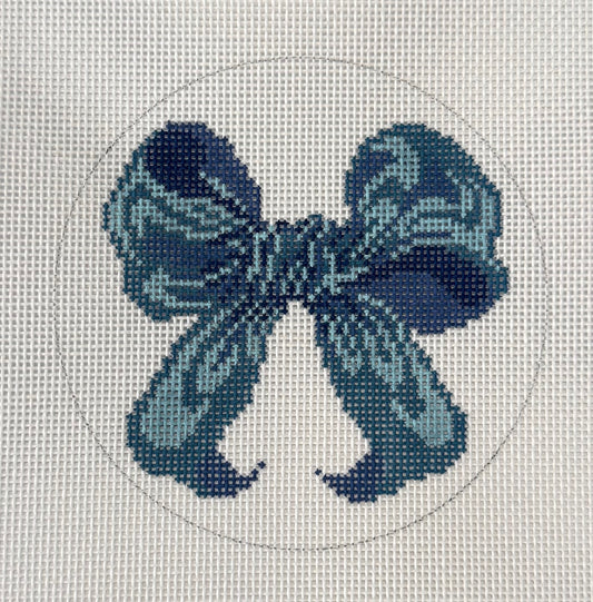 Blue Bow Round