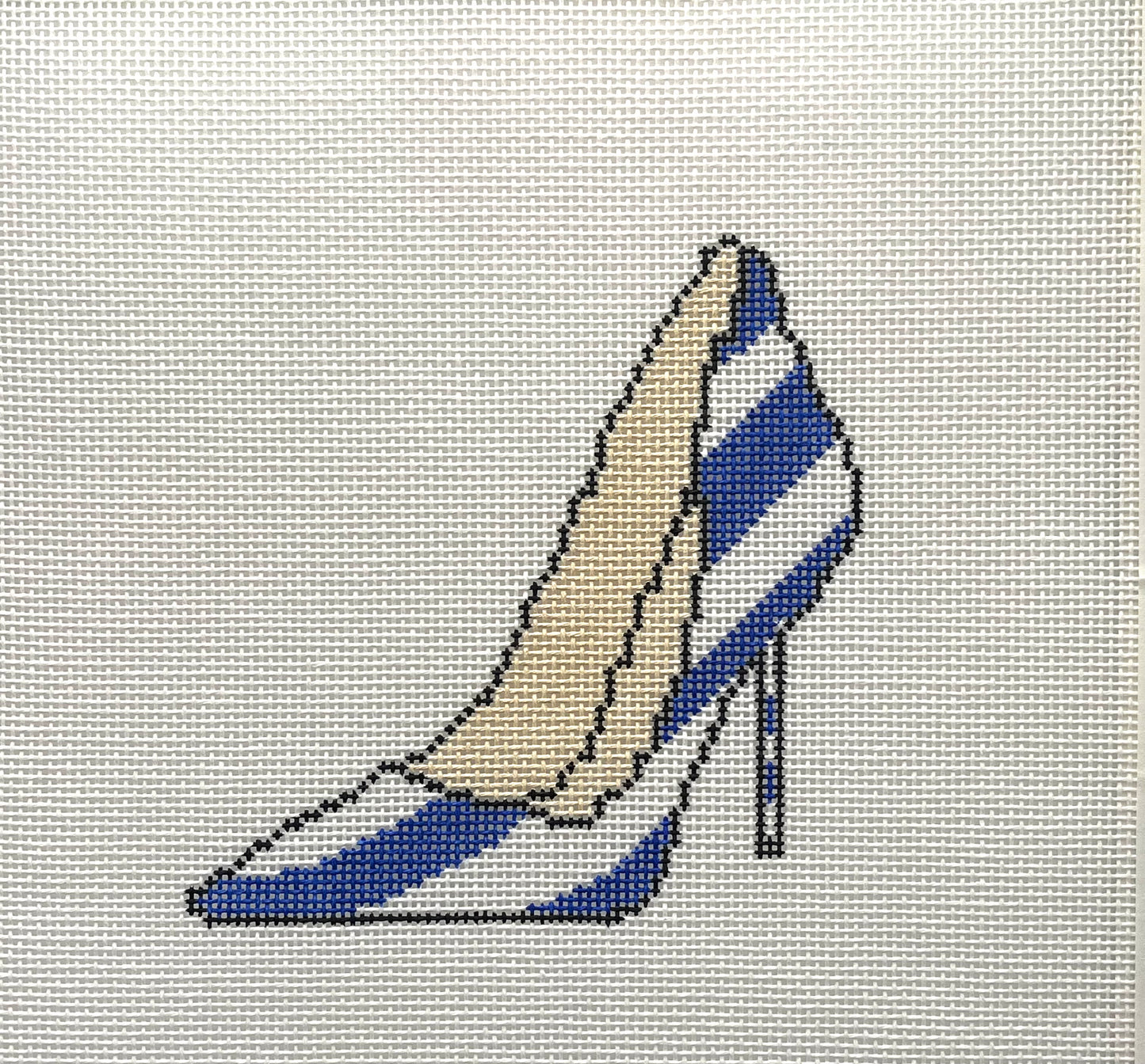 Blue Stripe heel