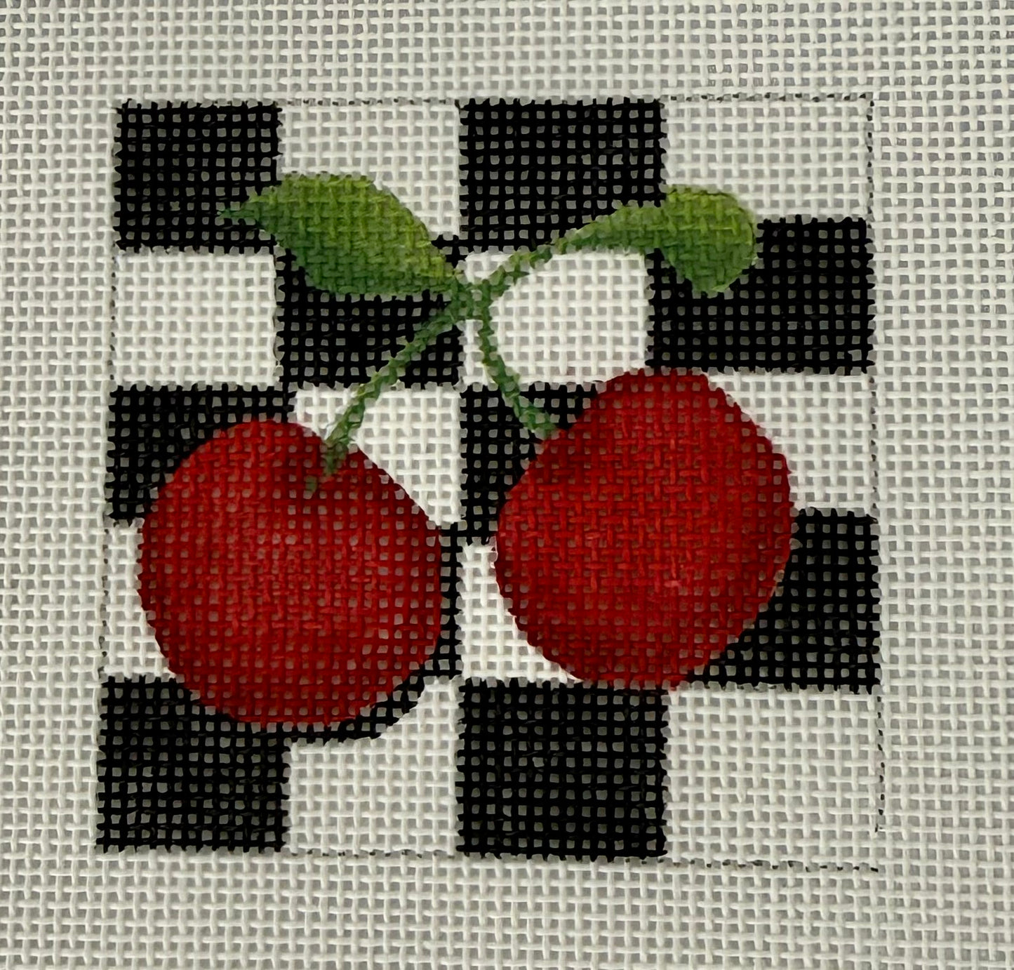 Black & White Cherry Square