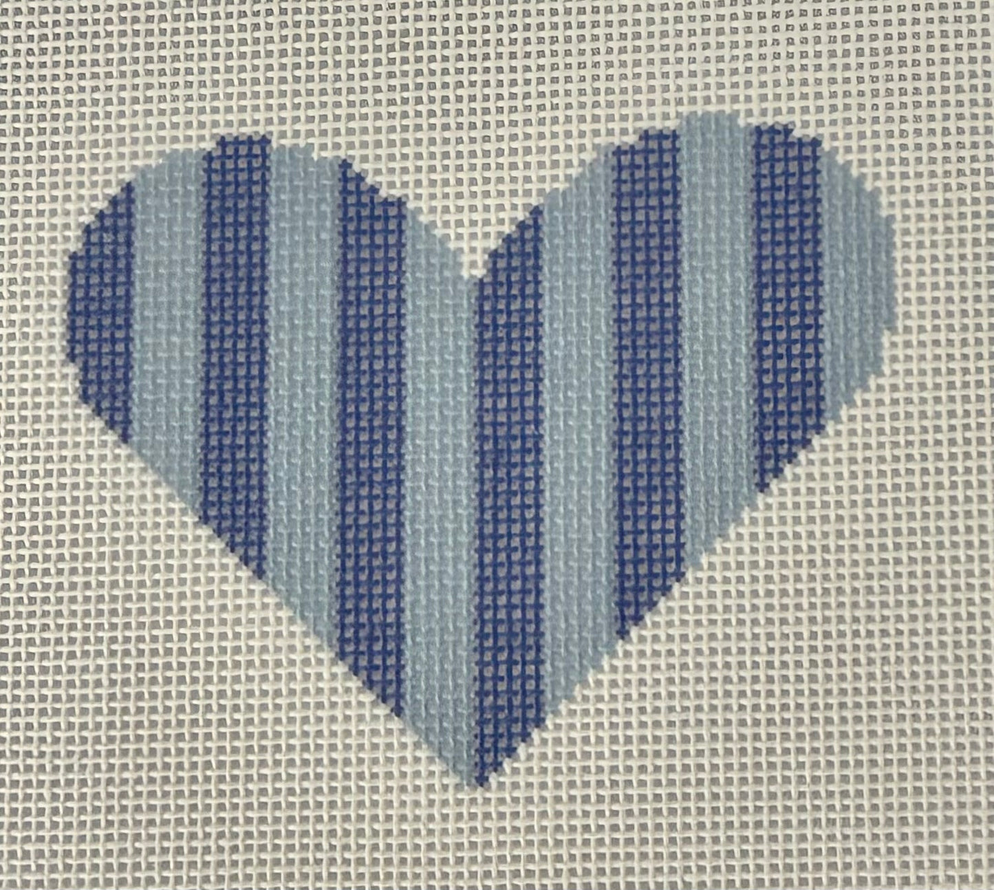 Blue Stripe Heart